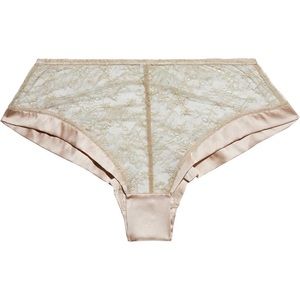 BN, delicate silk & Chantilly lace underwear.